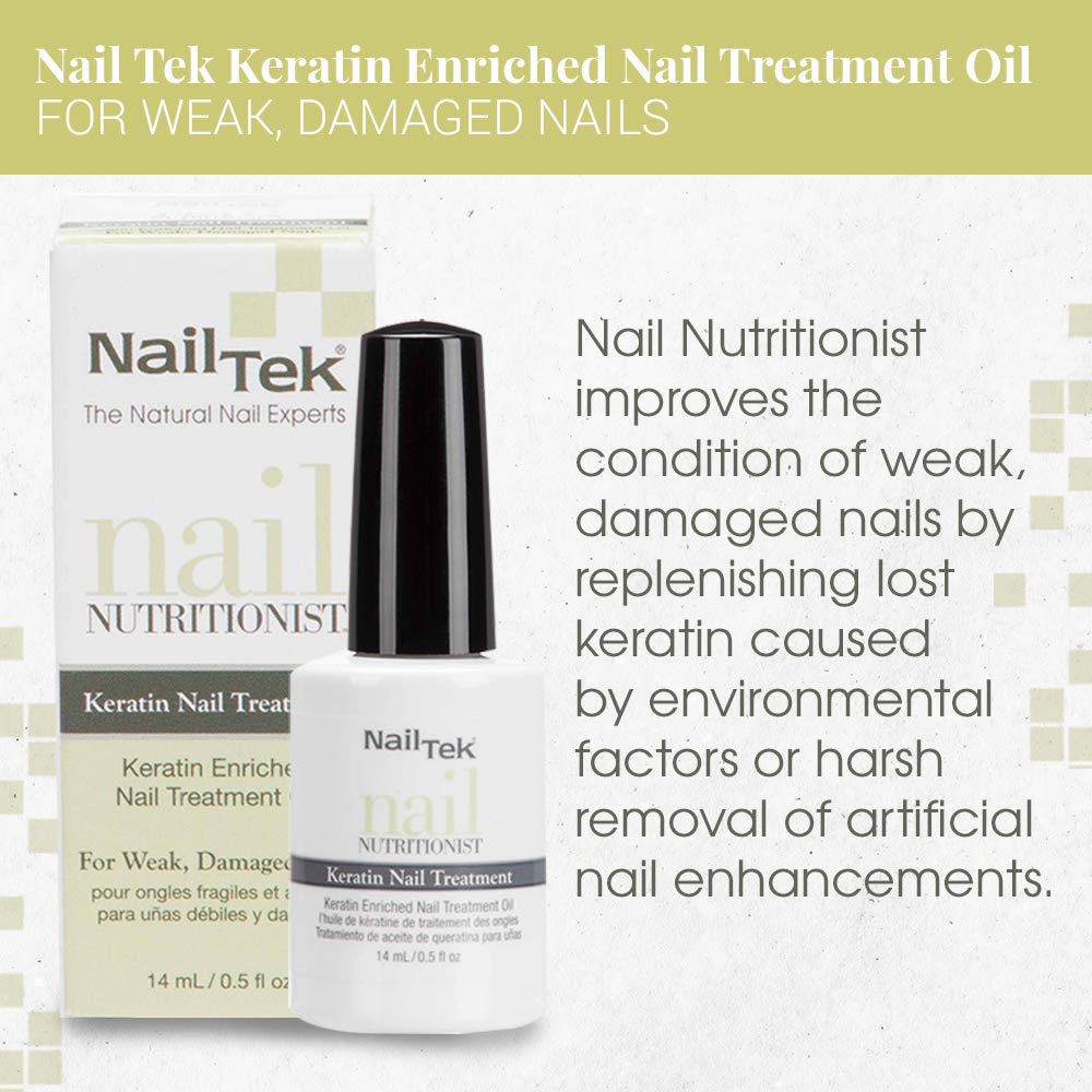 Nail Tek Nutritionist: favorece crecimiento sano y uñas más fuertes.