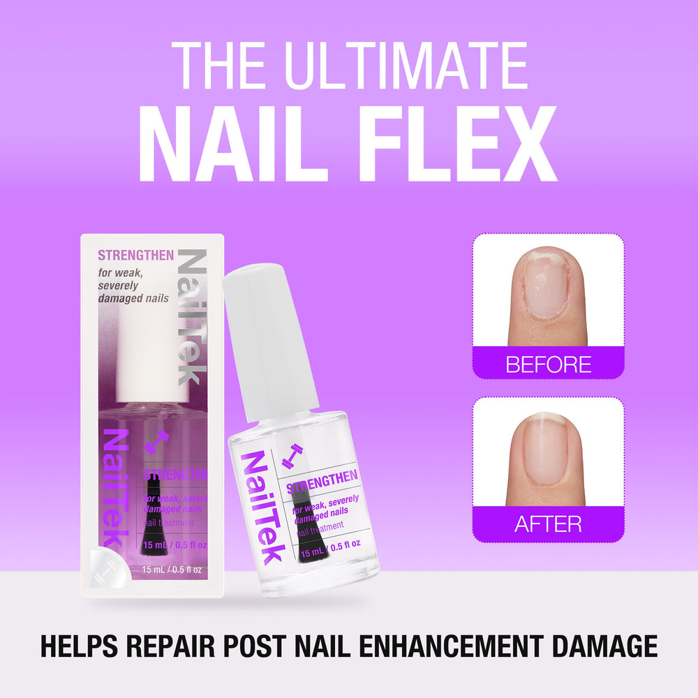Nail Tek Formula 4 Xtra, cepillo-aplicación, uso diario seguro