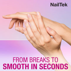 Lima de cristal Nail Tek de doble cara, suave para uñas.
