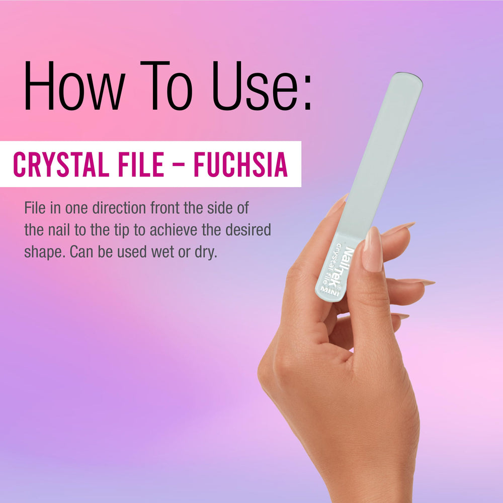 Lima de Nail Tek, higiénica y lavable, fácil de sanitizar.