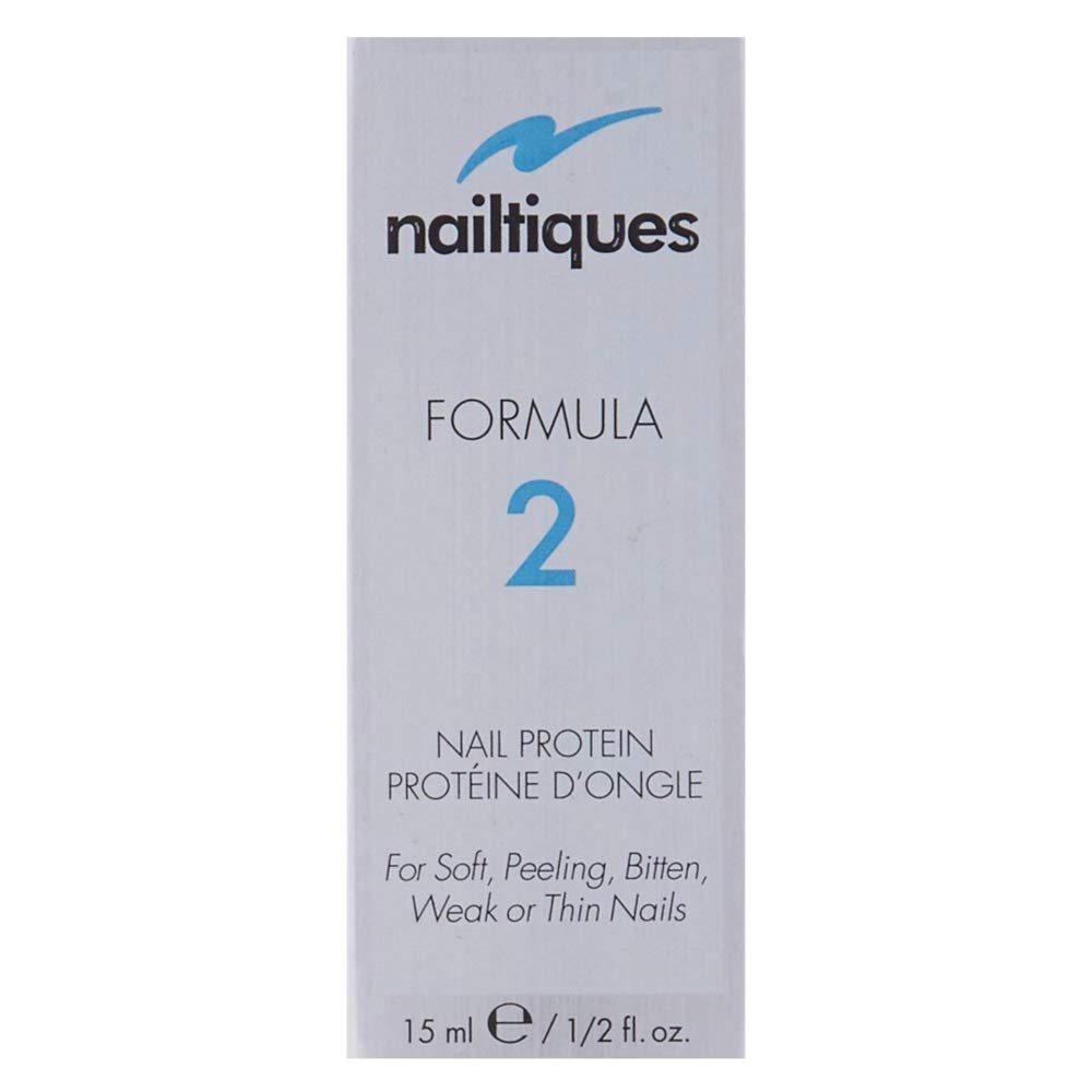 Nailtiques Formula 2 Protein, aplicación suave, facilita reparación de uñas