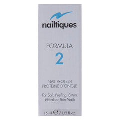 Nailtiques Formula 2 Protein, aplicación suave, facilita reparación de uñas
