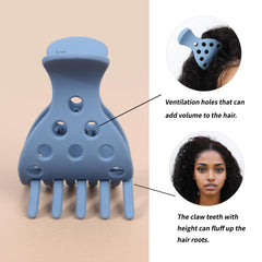 NAISIER clips diseño único con dientes internos para cabello fino