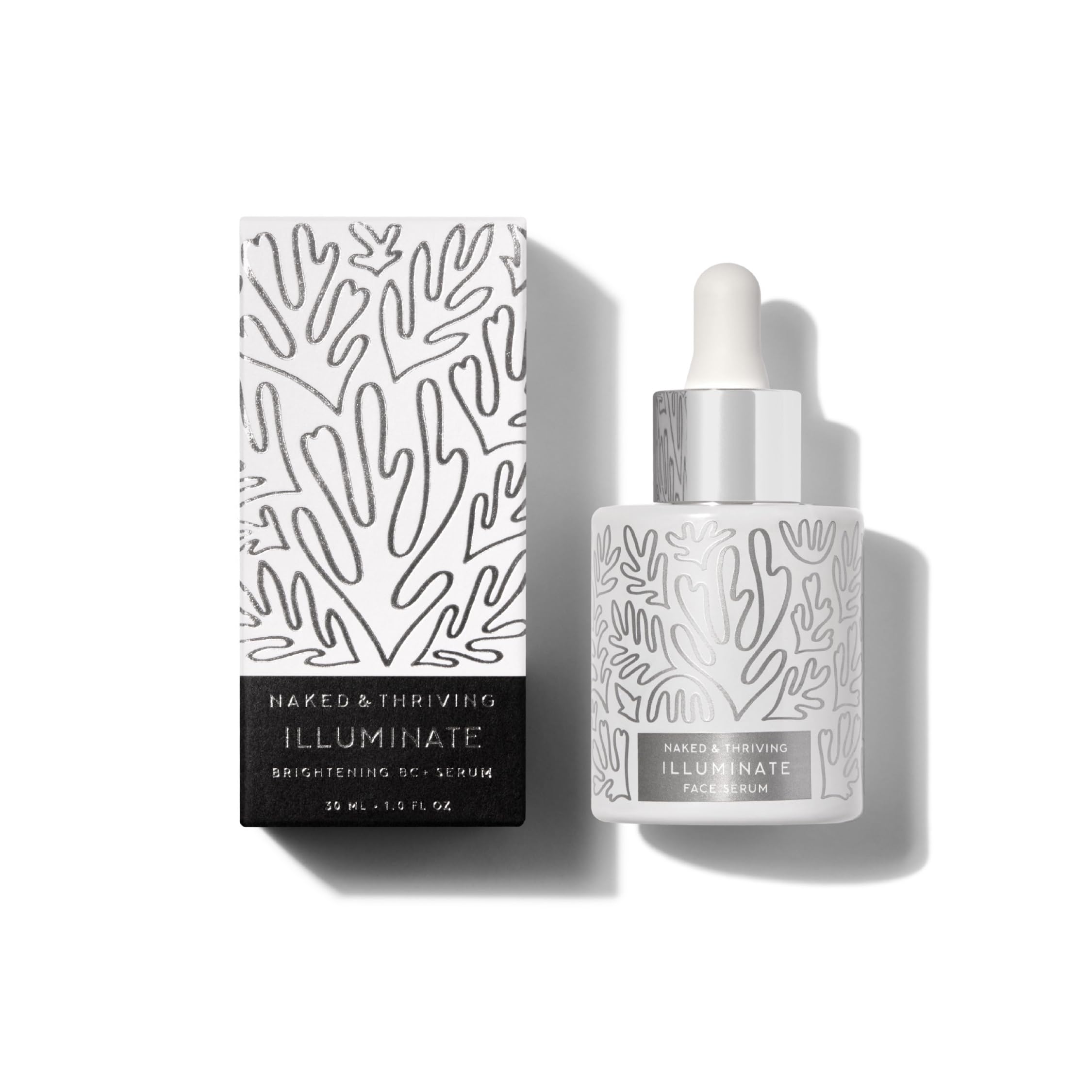 Naked & Thriving Illuminate: botella de vidrio para uso sostenible.