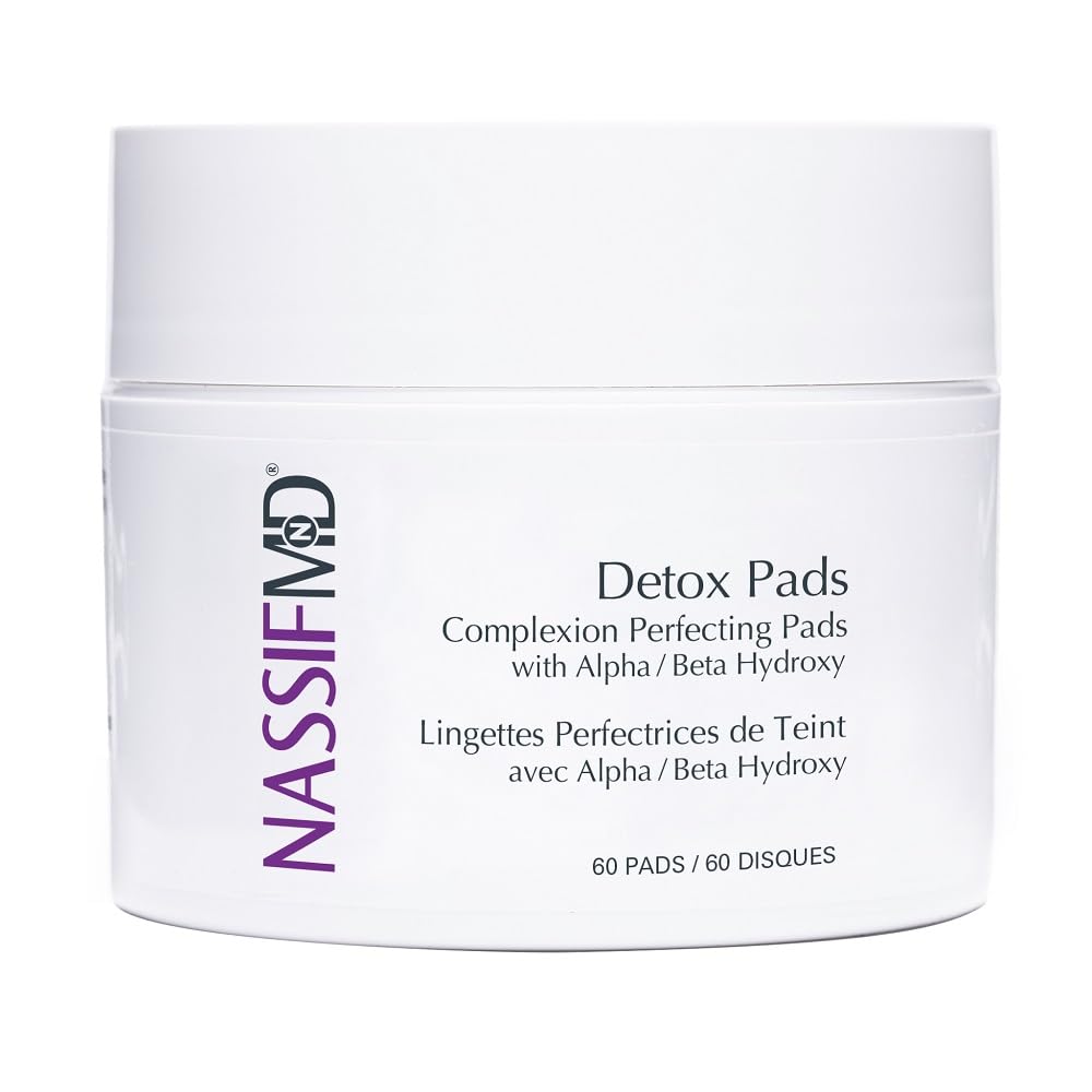 NassifMD toallitas exfoliantes detox, empaque práctico para tu rutina