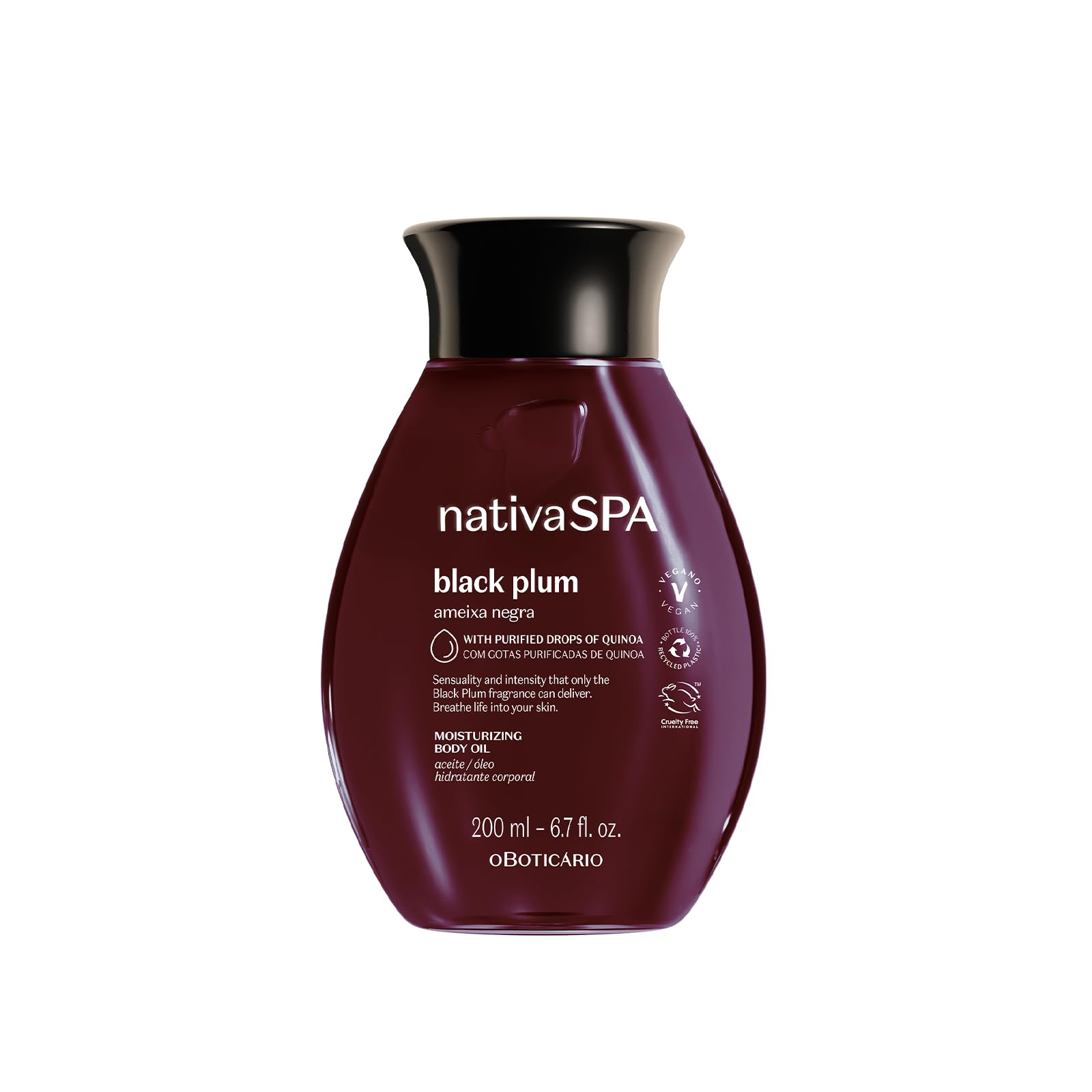 NATIVA SPA Ciruela Negra en bote para hidratación profunda de la piel.