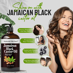 Natural Riches cuidado de cejas y pestañas con aceite de ricino jamaicano.