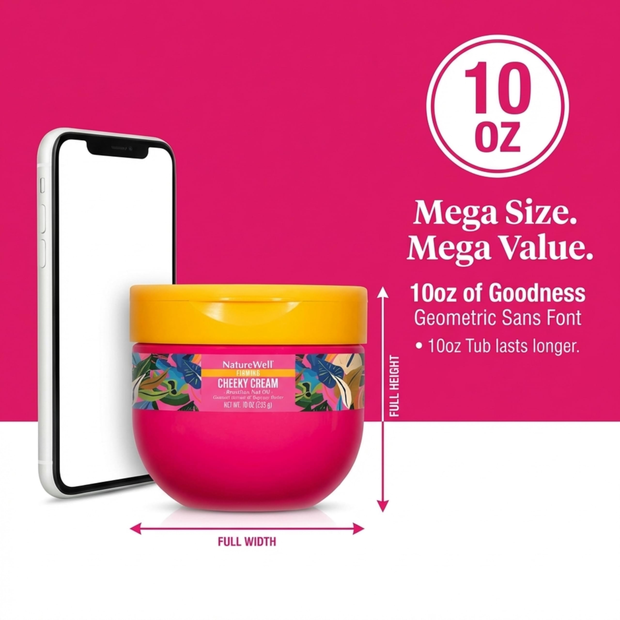 Nature Well Crema Corporal Ultra Rica, notas de almendra y caramelo salado para uso diario.