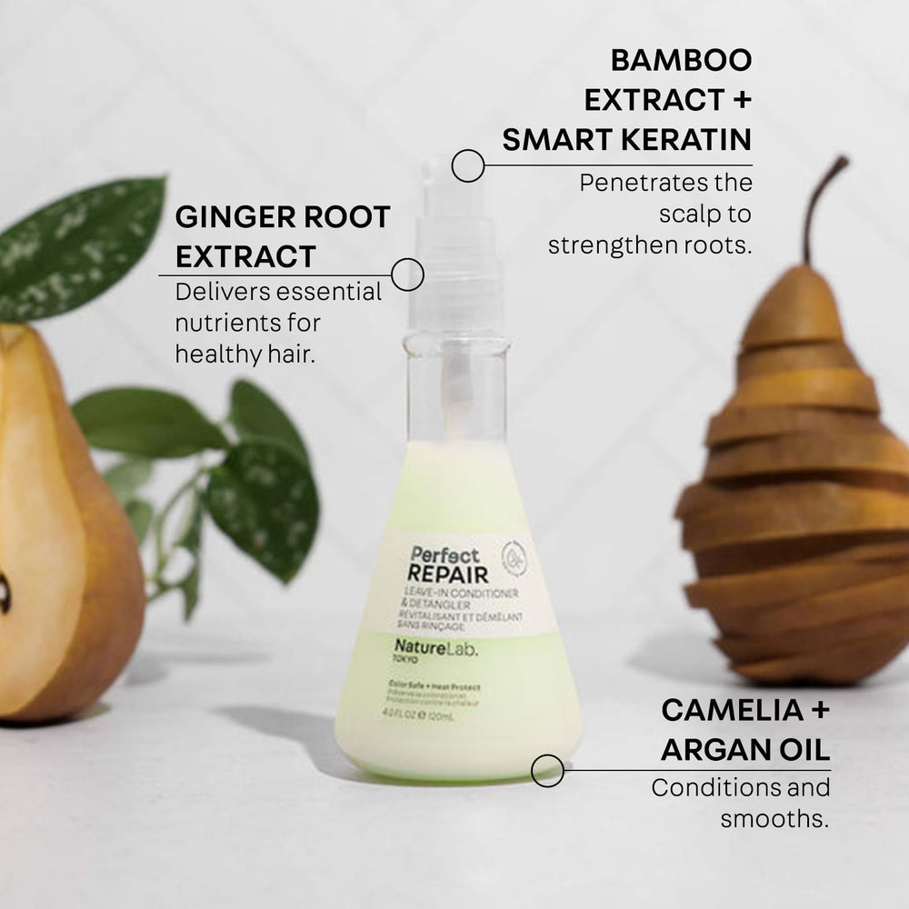 NatureLab.TOKYO Perfect Repair aceites camelia argan nopal nutren y retienen humedad.