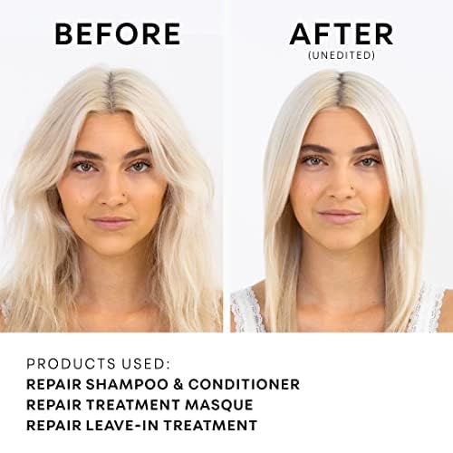 NatureLab.TOKYO Perfect Repair Cabello hidratado al aplicar la mascarilla.