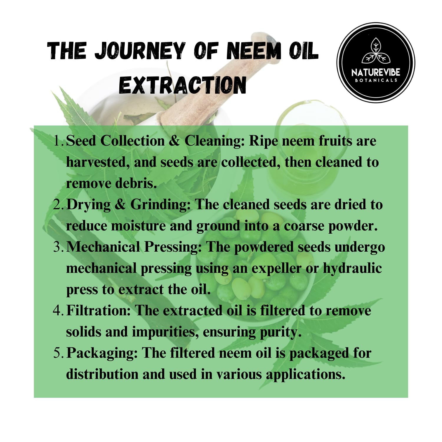 Naturevibe Botanicals Aceite de Neem, envase hermético para conservar frescura