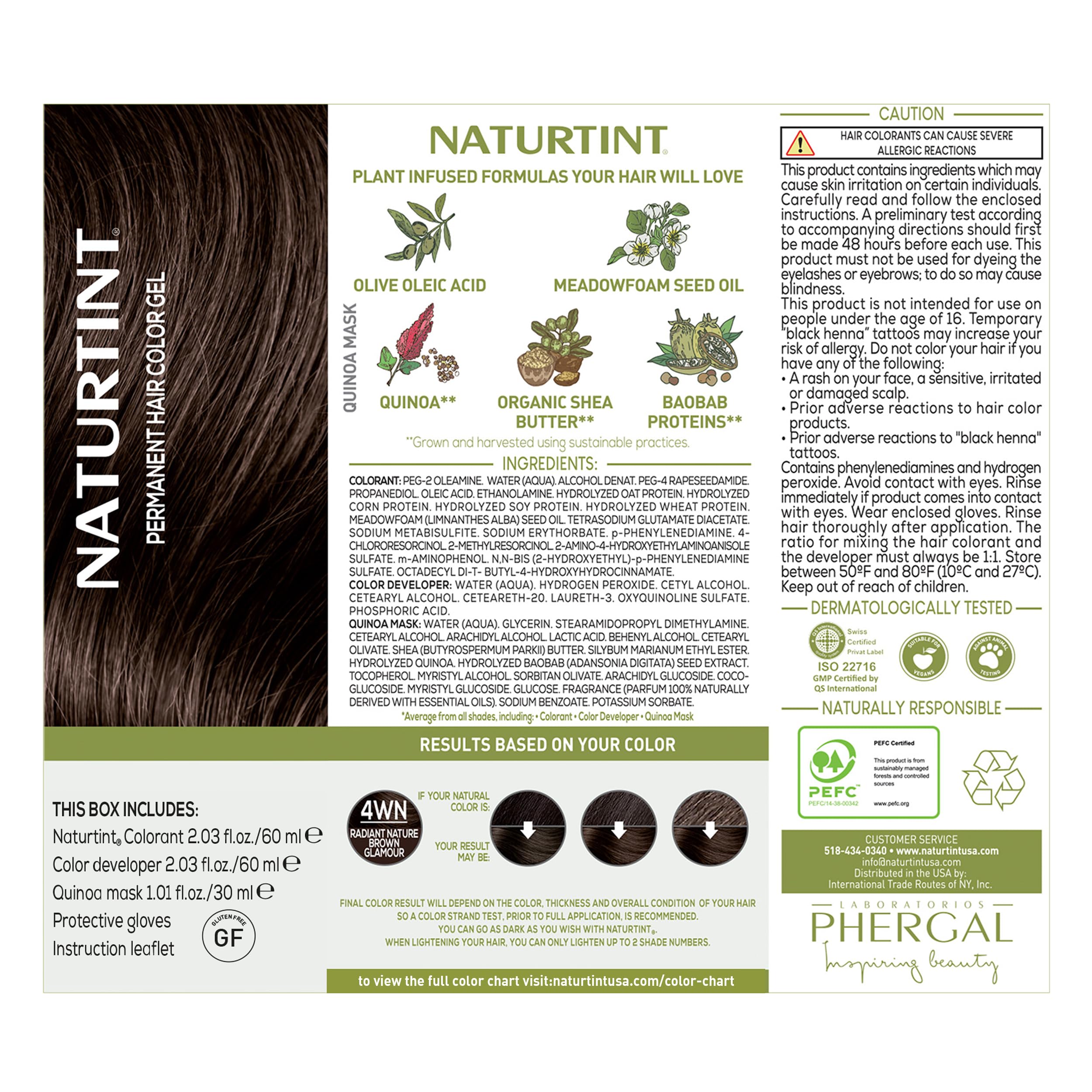 Naturtint 4WN Radiant Nature, vegano y libre de crueldad para una belleza responsable.