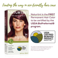 Naturtint 5M: ingredientes vegetales para un cabello visiblemente más saludable.