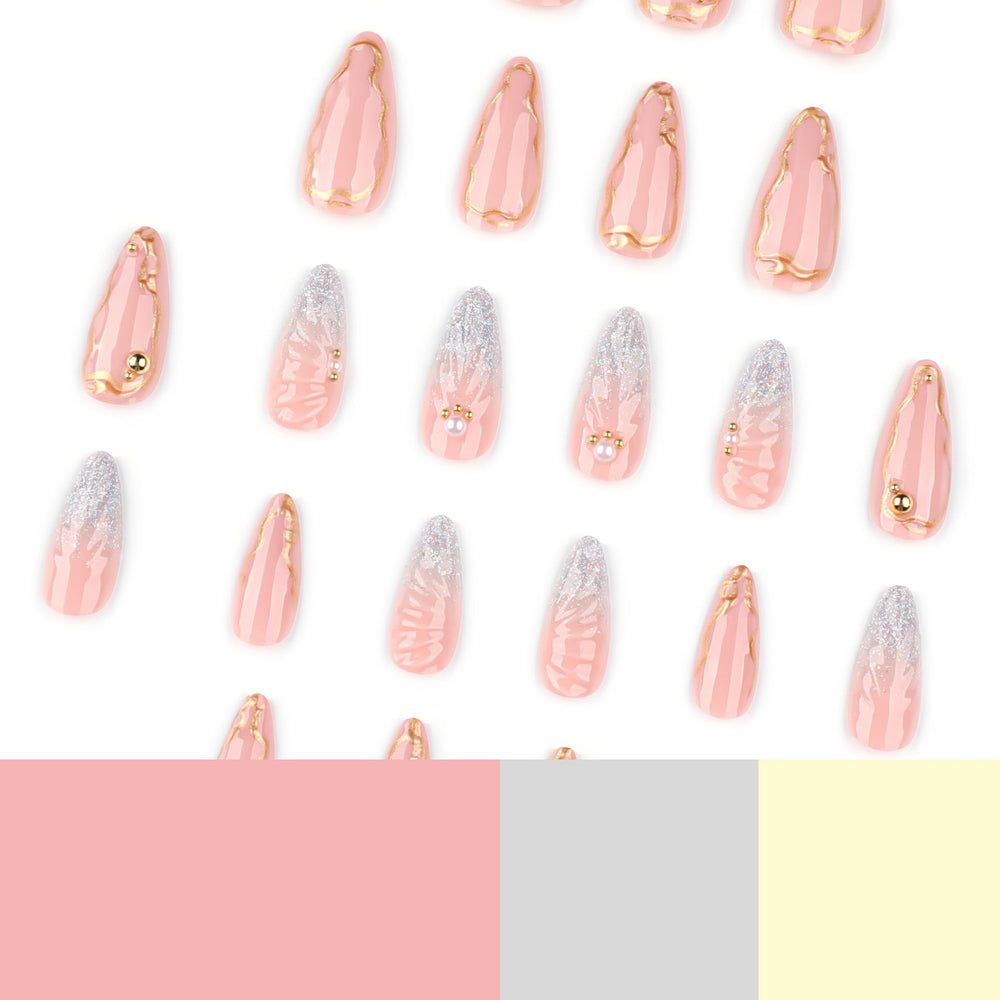 NBNTGH Uñas cobertura total brillo, acabado limpio.