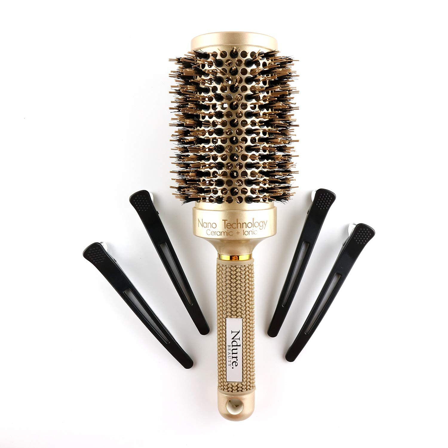 Ndure Beauty: 4 clips incluidos para sujetar secciones del cabello.
