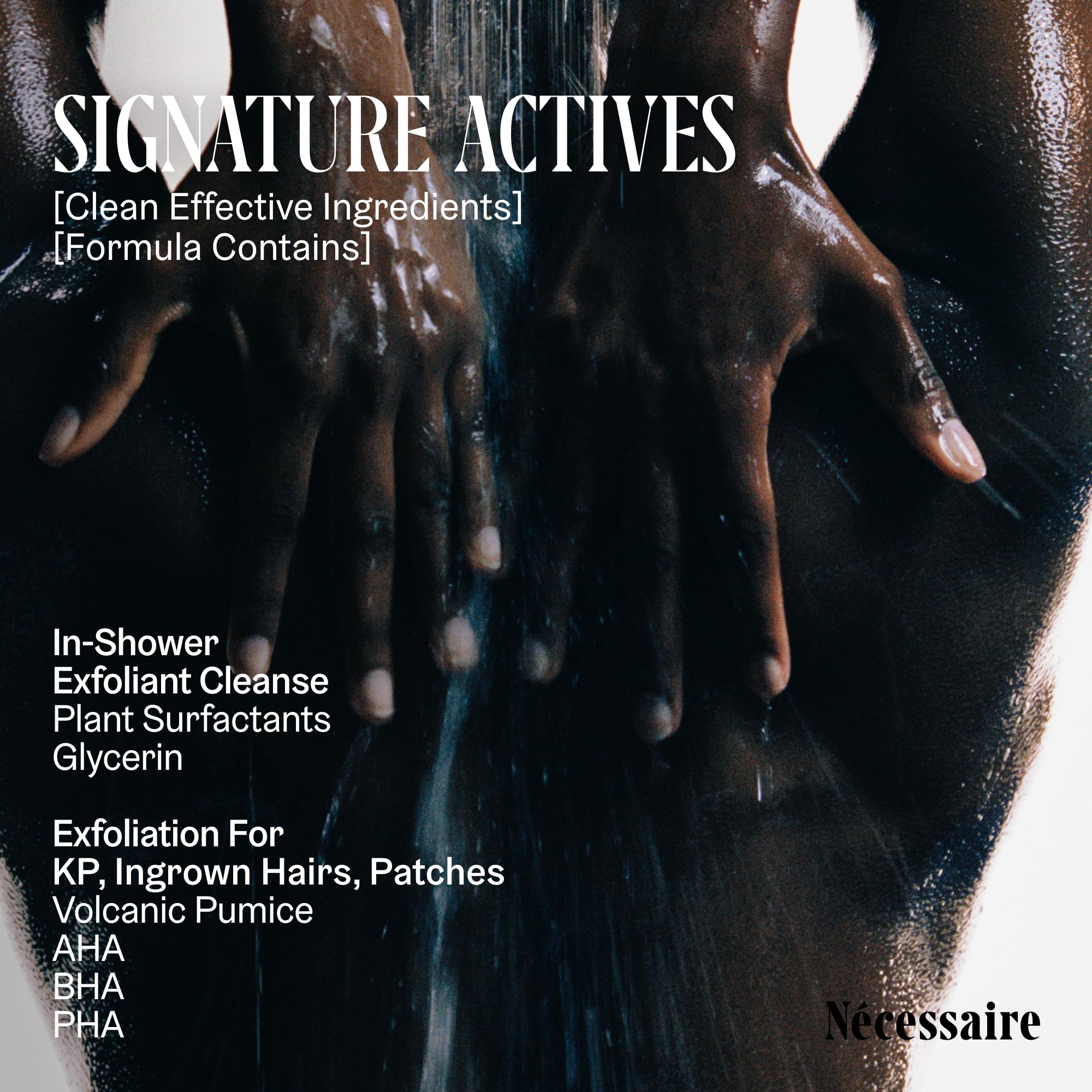 Nécessaire Exfoliante Corporal: fórmula sin fragancia para piel sensible