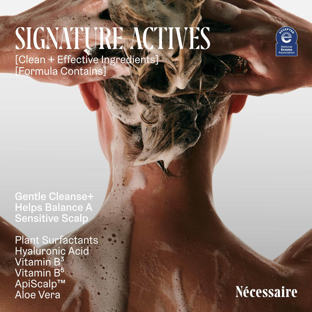 Nécessaire Shampoo Dermatologicamente Probado, apto para todo tipo de cabello.