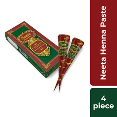 Color duradero de mehndi hasta 7 dias en cabello rojo-marron