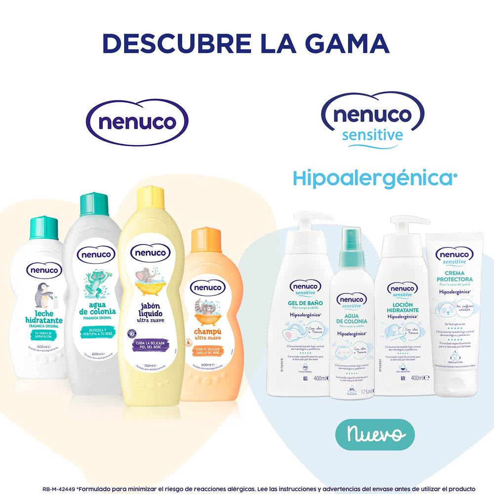 Nenuco Agua de Colonia, envase práctico para viaje corto.