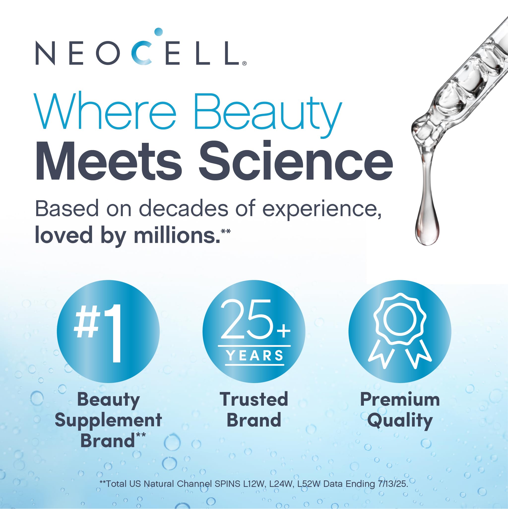 NeoCell Retinol Serum, con vitamina E y A para soporte cutáneo.