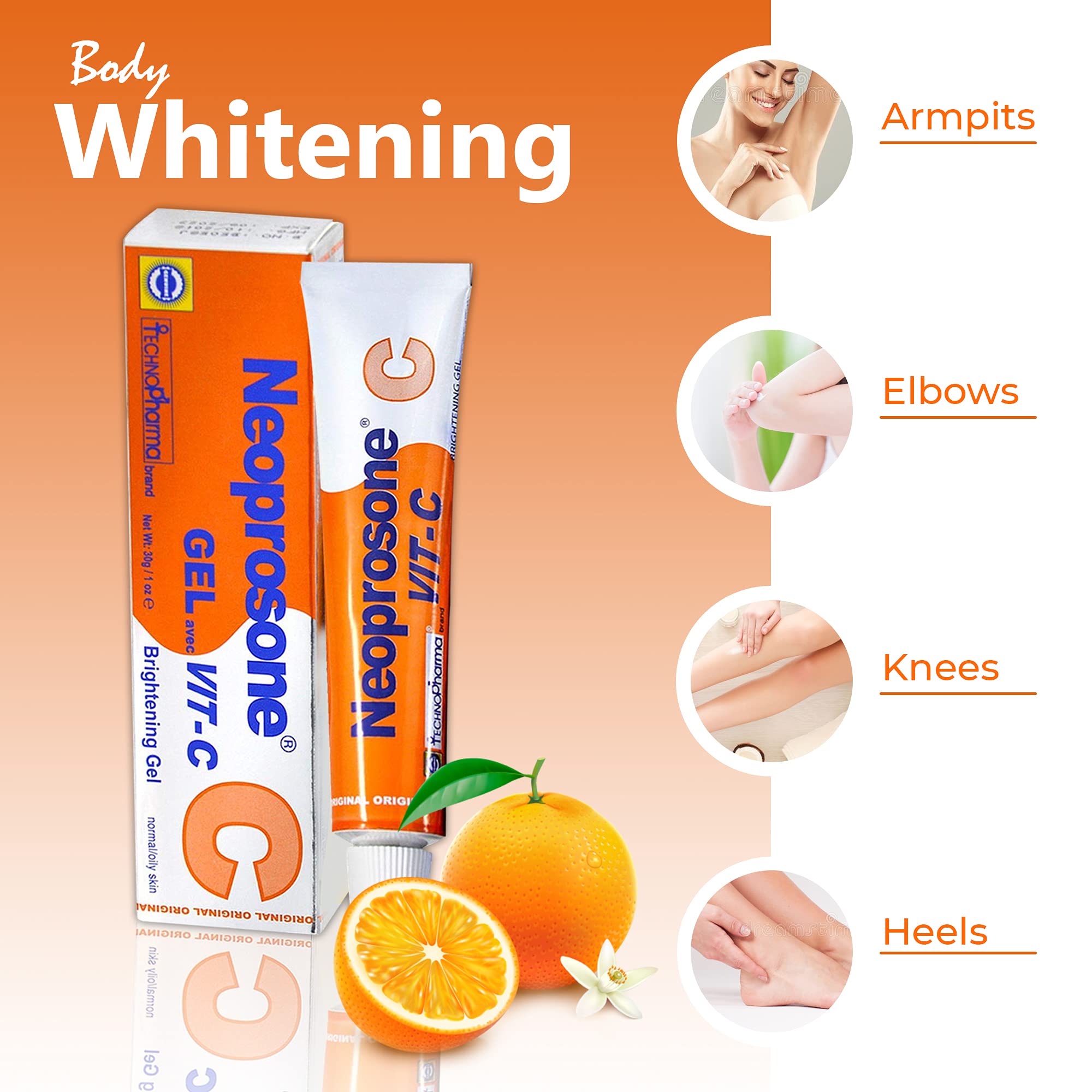 Neoprosone Gel Vitamina C, envase de 30 ml para uso diario