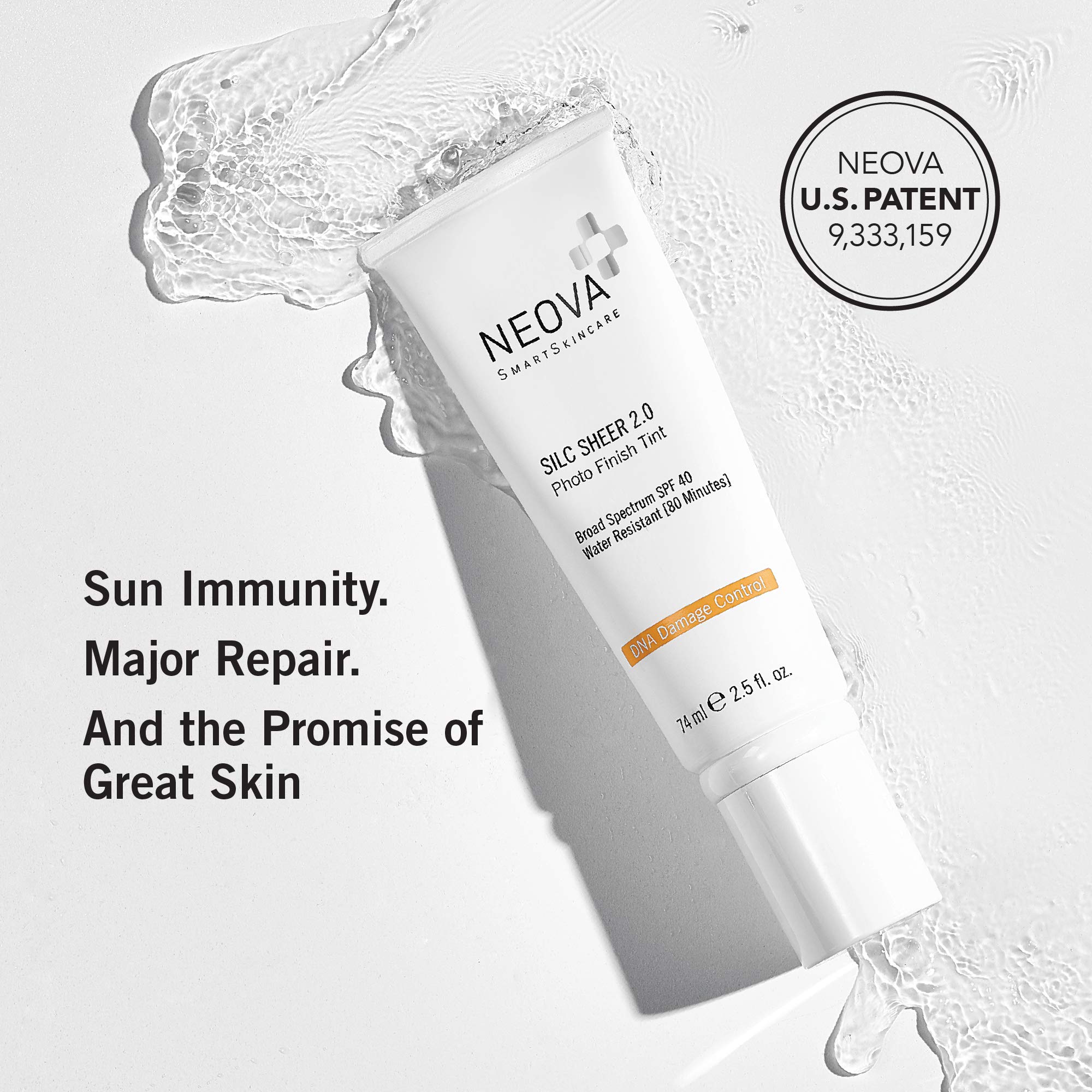 NEOVA Silc Sheer 2.0 textura ligera y cobertura natural para un aspecto natural.