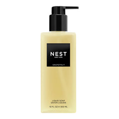 NEST New York Grapefruit Liquid Soap bottle with pump provides easy dispensing.