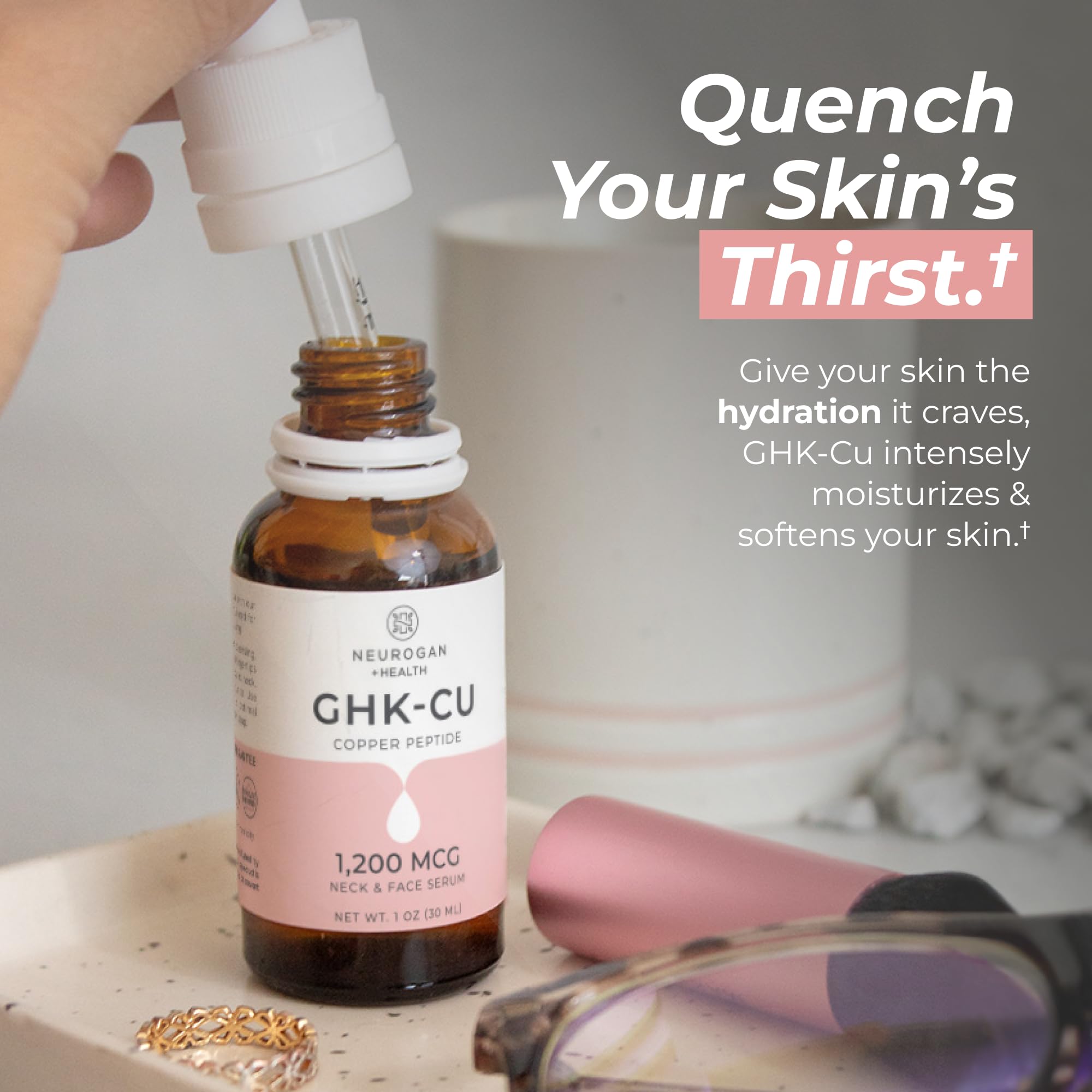 Neurogan suero GHK-Cu presentación en botella de 30 ml
