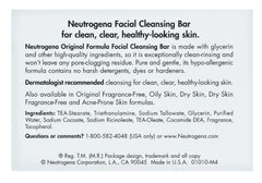 Jabón facial Neutrogena Original con glicerina para piel equilibrada.