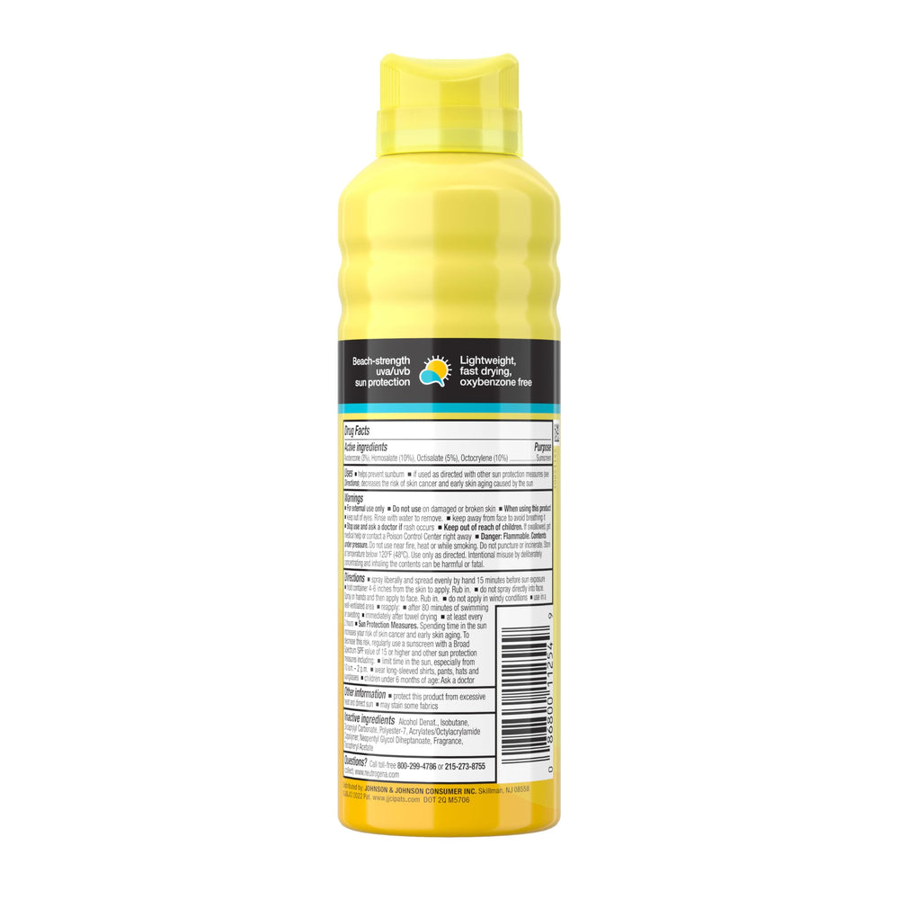 Neutrogena Beach Defense uso familiar para cara y cuerpo durante actividades al aire libre.