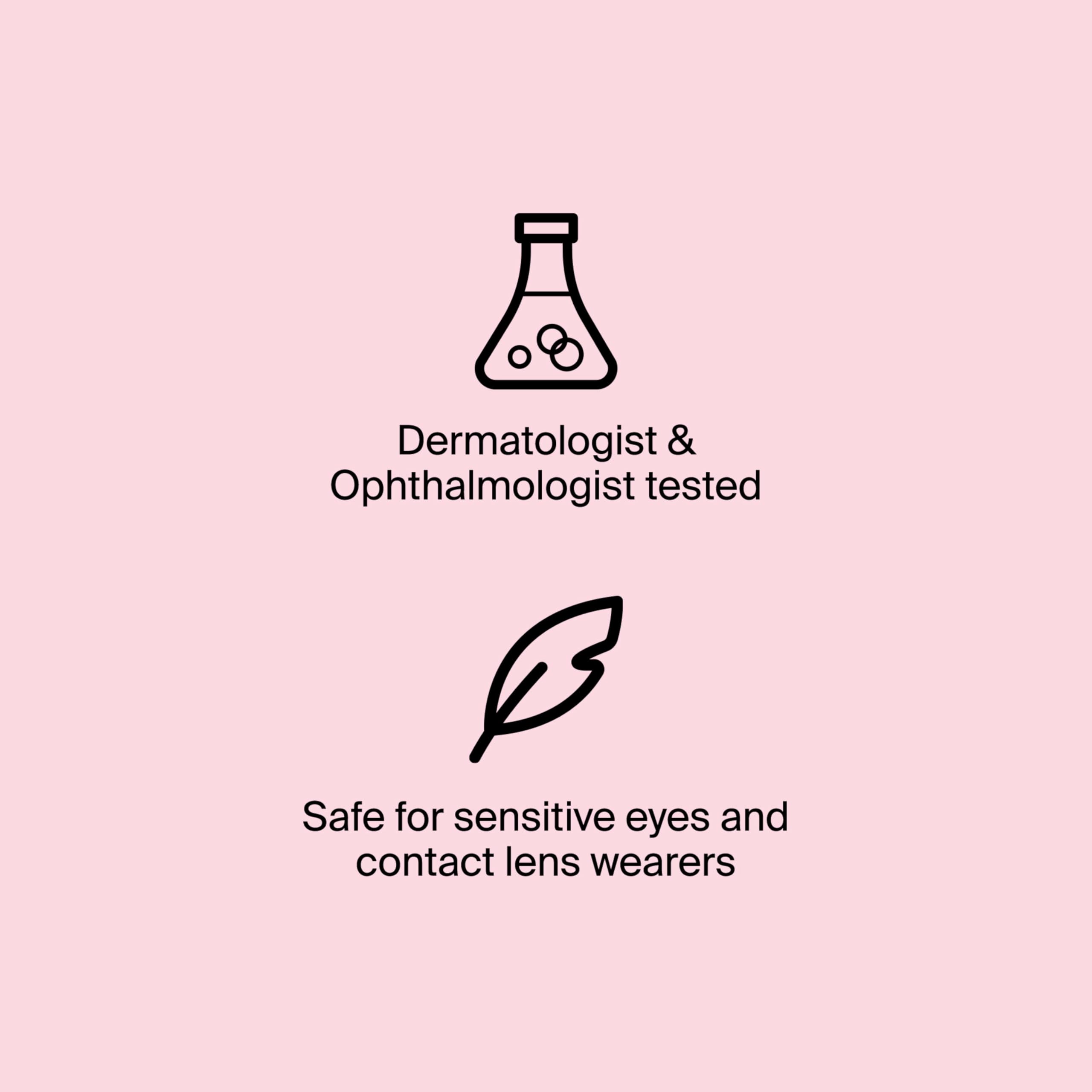 Fórmula resistente a manchas para uso diario con Neutrogena Healthy Lengths Mascara.
