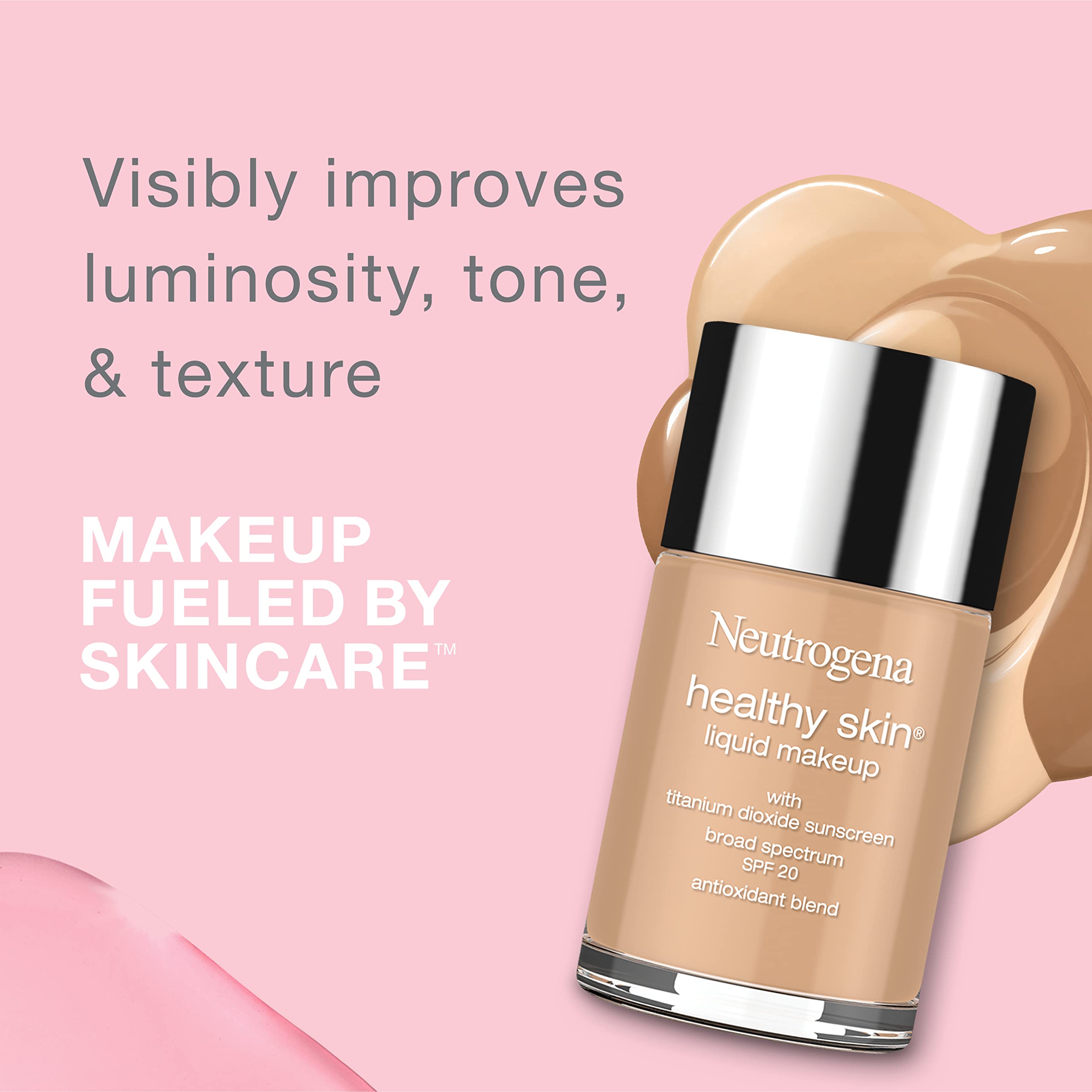 Neutrogena Healthy Skin maquillaje líquido, aplicación suave para pieles secas a mixtas.