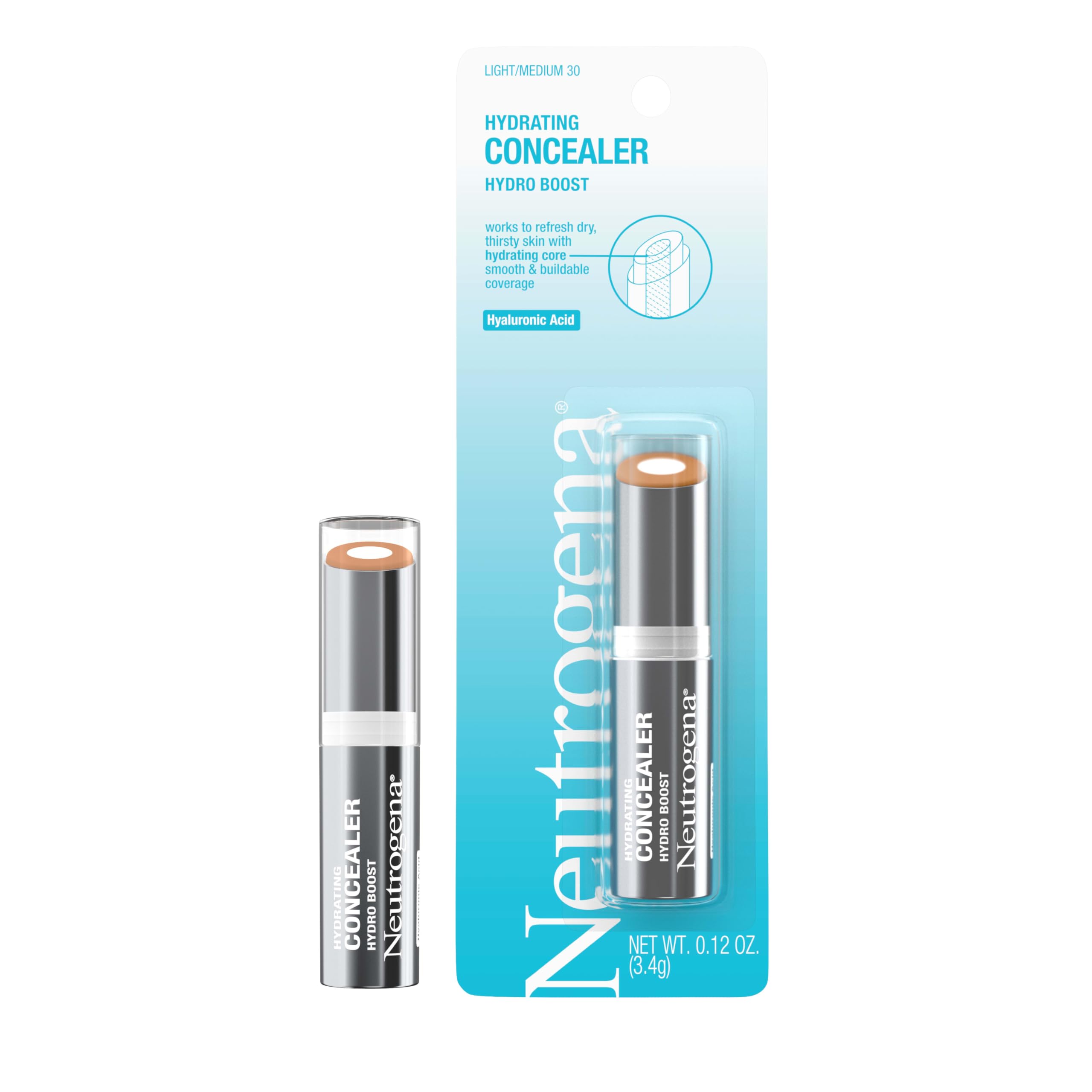 Textura cremosa del corrector Hydro Boost deslizando sobre la piel