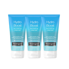 Neutrogena Hydro Boost Exfoliating Face Wash en botella, ideal para hidratación diaria.