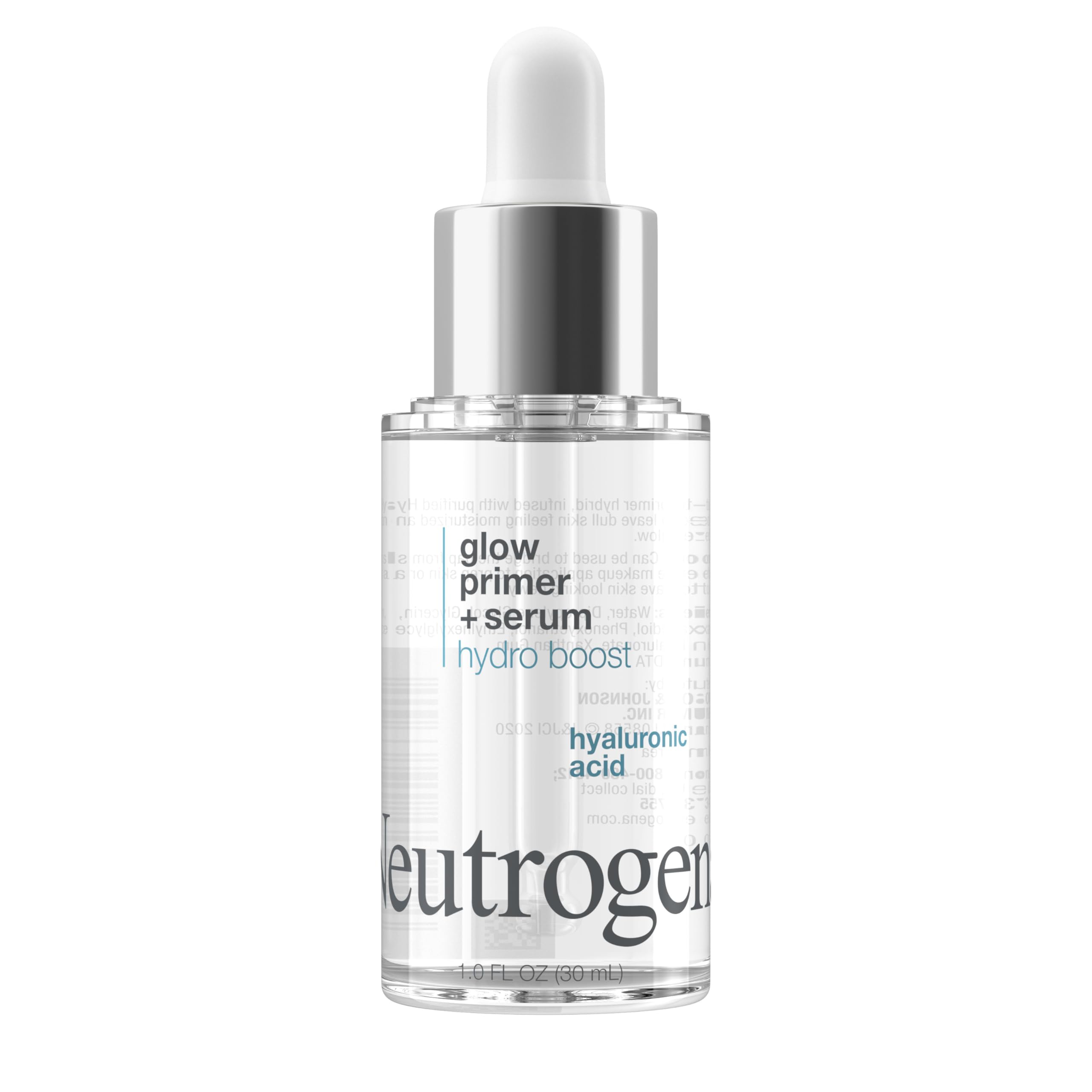 Neutrogena Hydro Boost Glow Booster, frasco visible, hidratación ligera para la piel