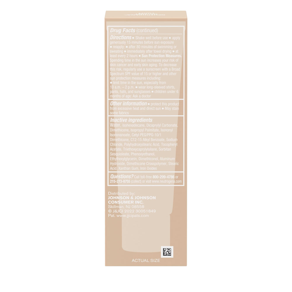 Neutrogena Purescreen+ Mineral UV Tint resistente al agua para actividades al aire libre.