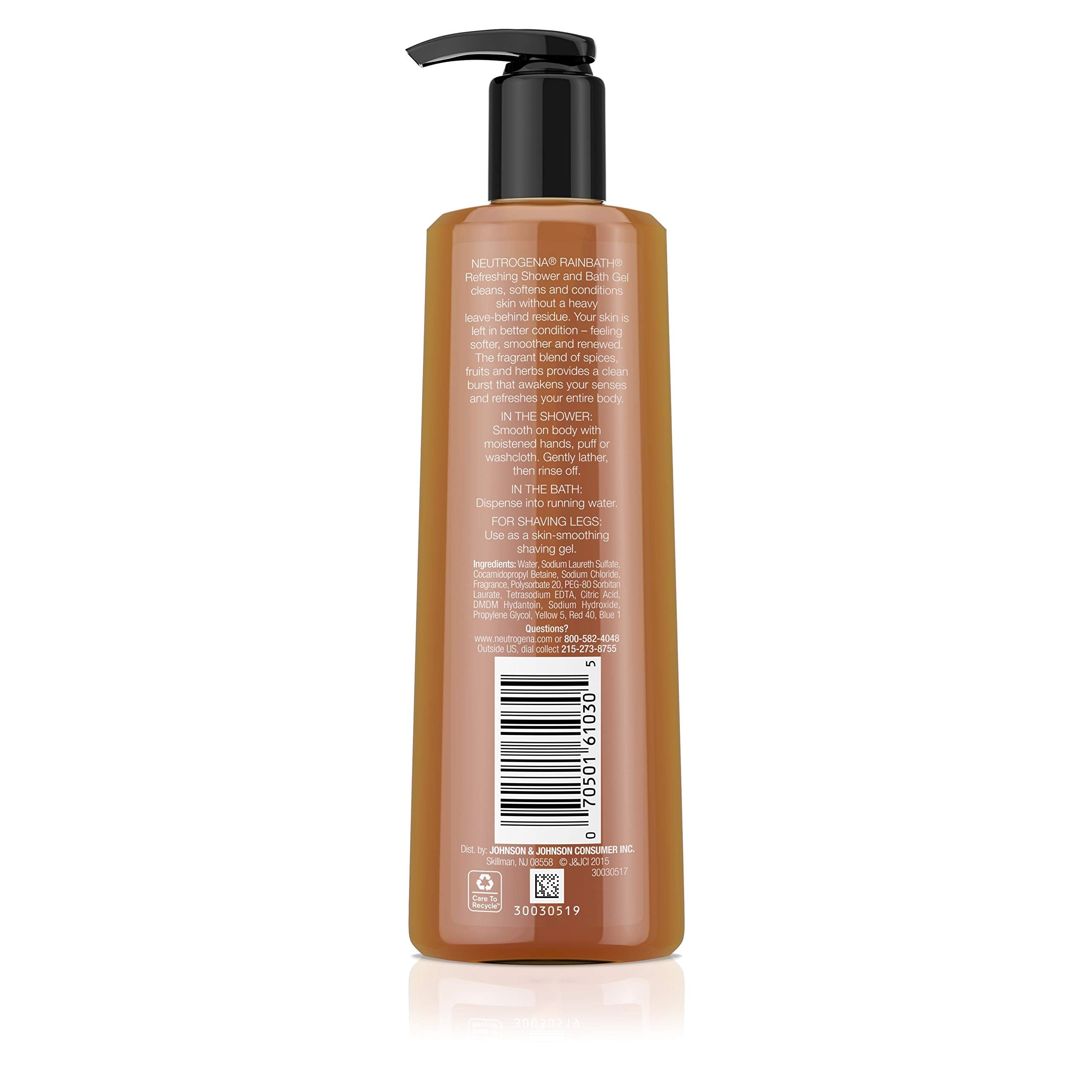 Neutrogena Rainbath Gel Original espuma cremosa que cuida la piel