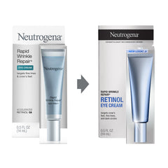Neutrogena eye cream under-eye area application.