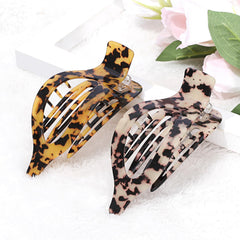 NEW LIVE ganchos franceses planos con estampado leopardo para estilo diario