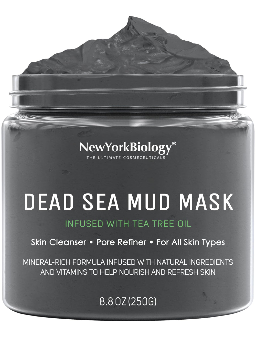 NEW YORK BIOLOGY Mascarilla de lodo Mar Muerto para rostro y cuerpo, limpieza suave.