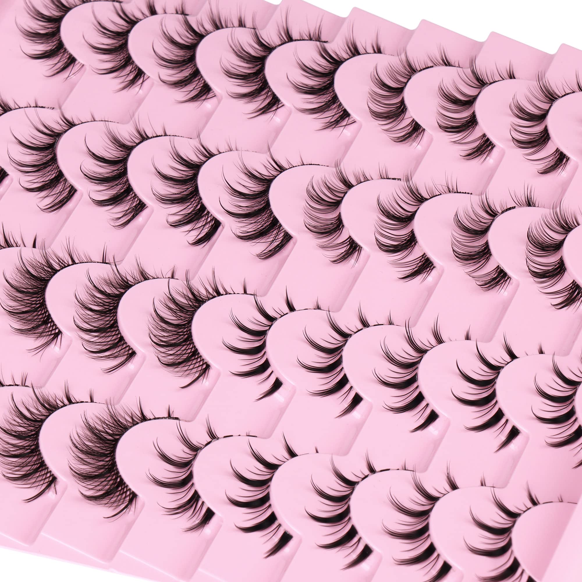 Newcally Manga Pestañas: pestañas ligeras y flexibles para todos los ojos.