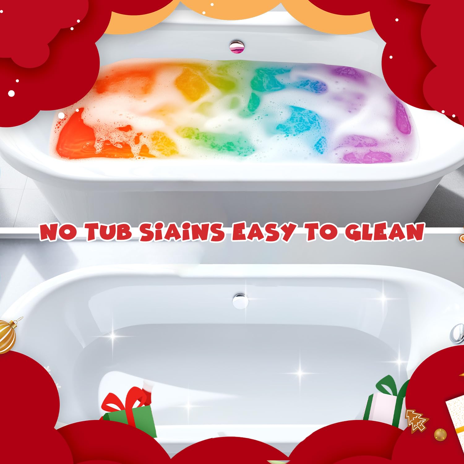 NEWFEIFAN bomba de baño textura suave para piel sensible