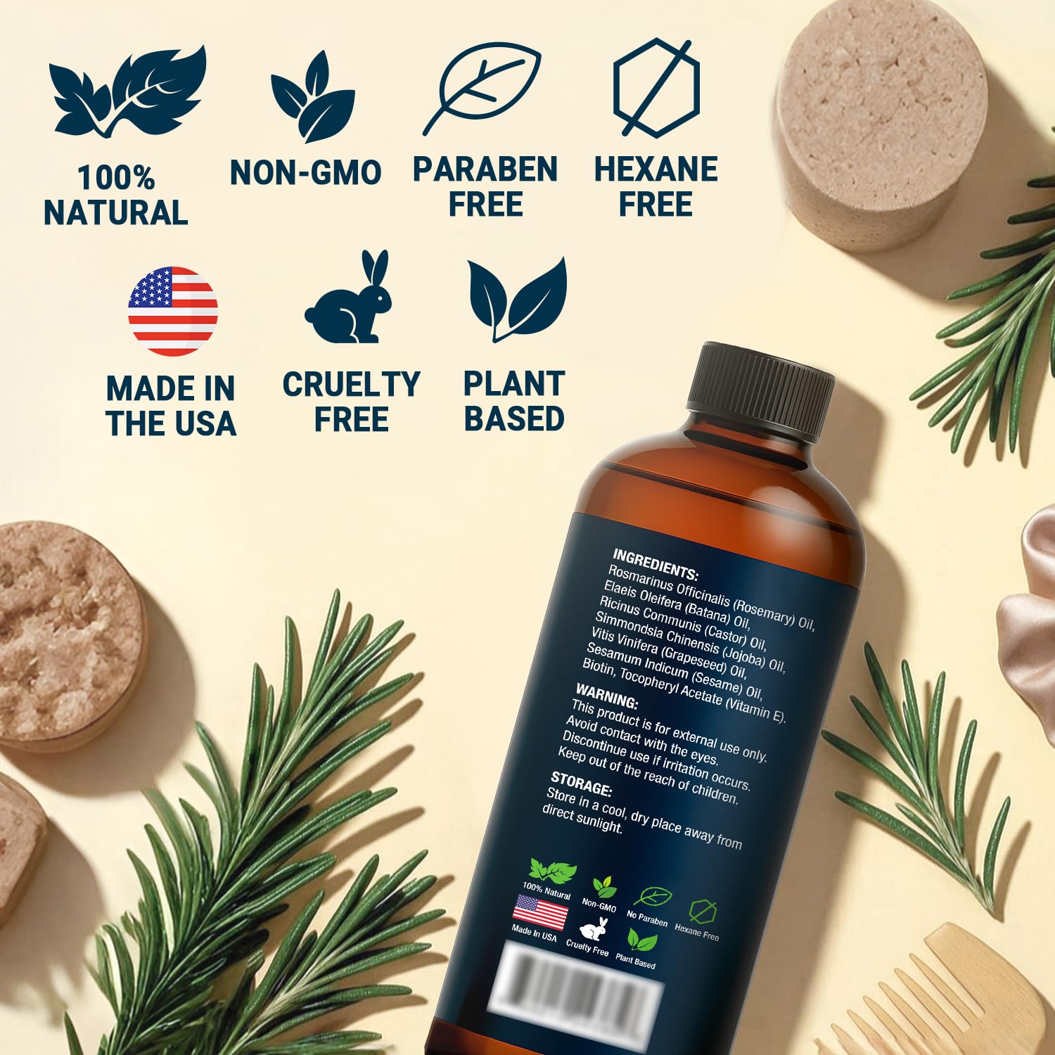 Ingrediente natural y vegano de Nexon Botanics cuida el cabello sin químicos agresivos.