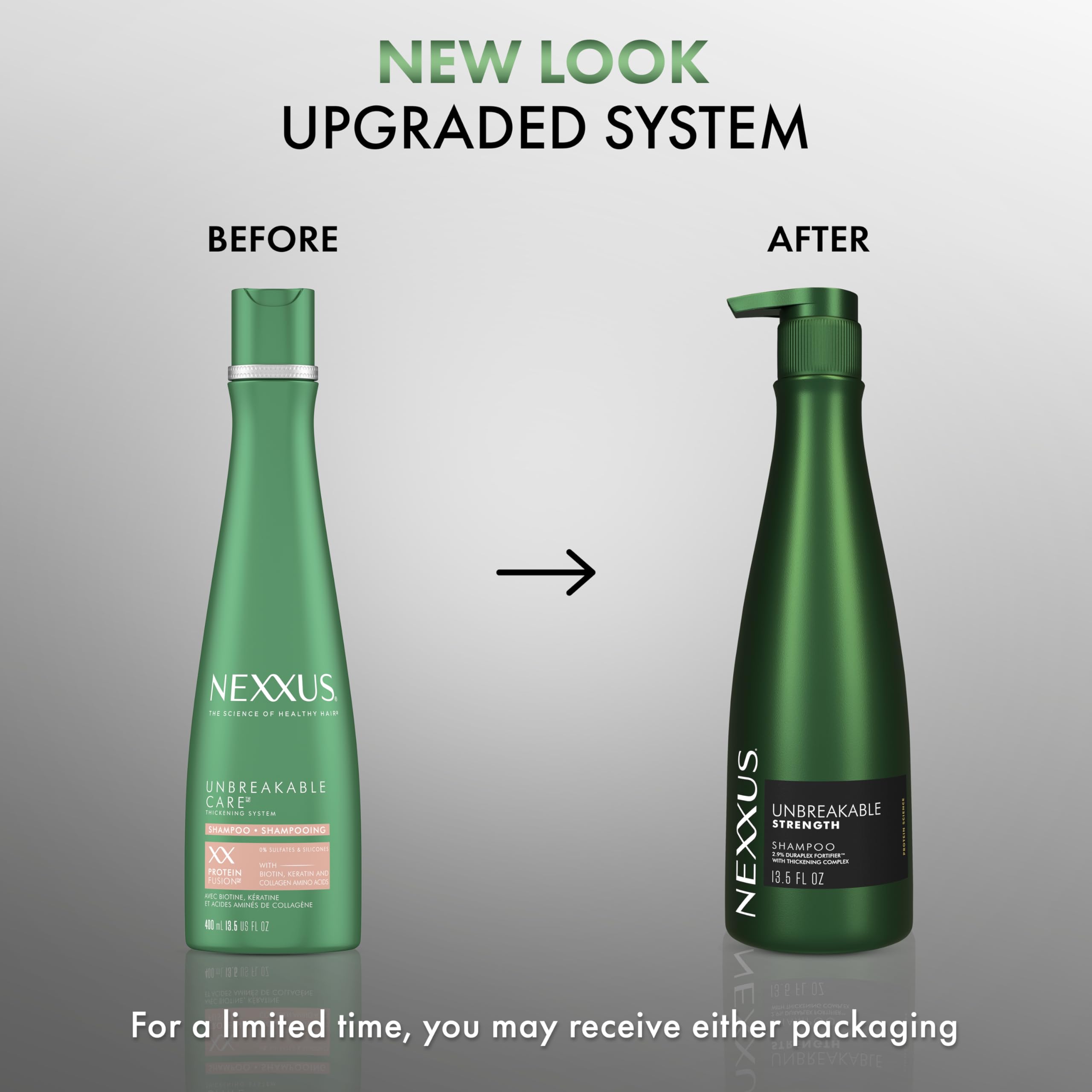 Aplicación en cuero cabelludo de Nexxus Unbreakable Care Shampoo, sensación fresca y purificante.