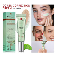 NICEFACE CC Red Corrector crema, cobertura de imperfecciones para aspecto suave.