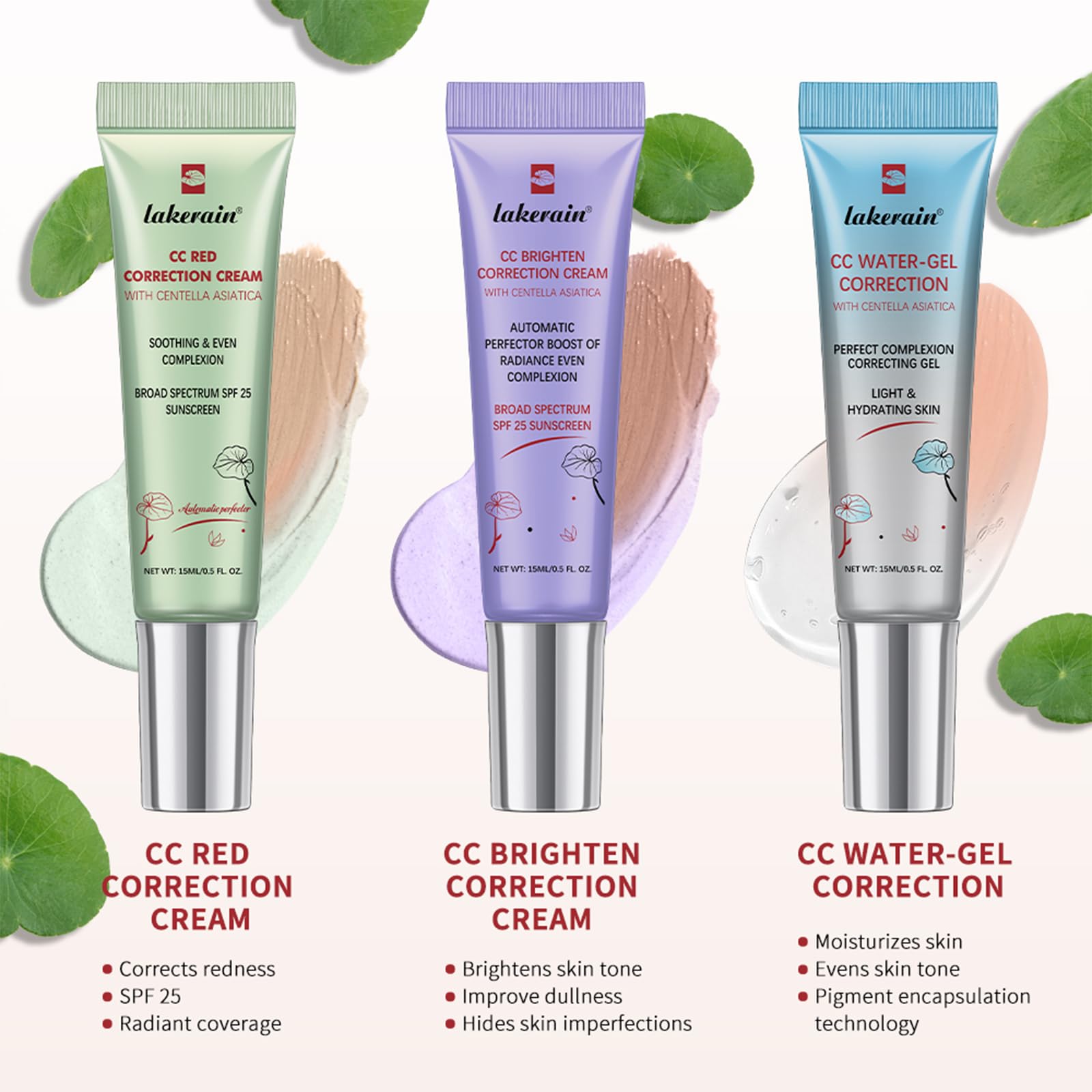 NICEFACE CC Red Corrector, tono equilibrado para piel con rojez.