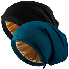 Gorro NICPOO nocturno ajustable con satén suave para cabello sin fricción