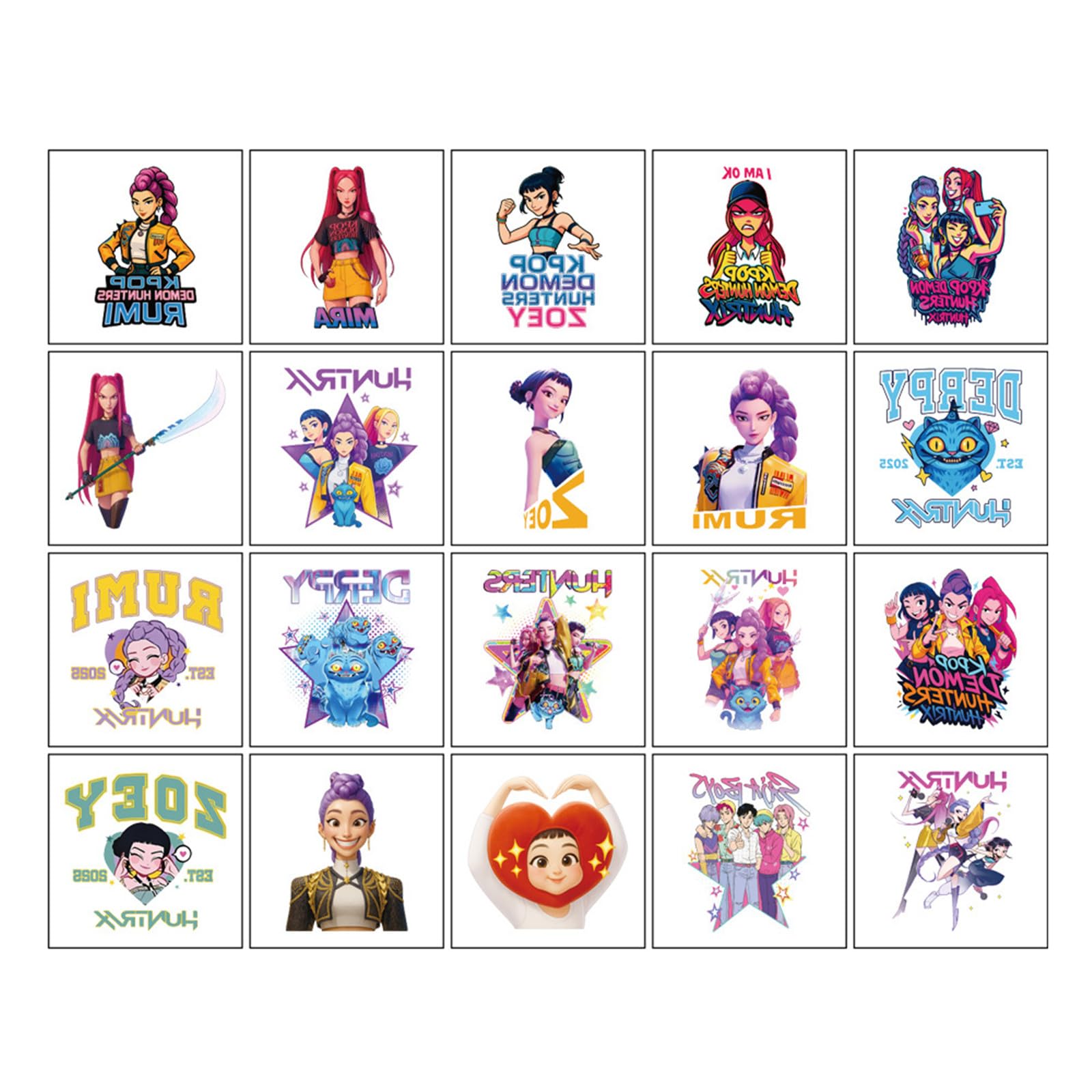 Tatuajes NineGirl demonio para actividades escolares y fiestas en casa.