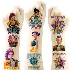 Tatuajes temporales NineGirl demonio para fiestas, fáciles de aplicar y duraderos.