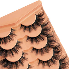 Pestañas Ninglash con banda transparente flexible para aplicación cómoda.